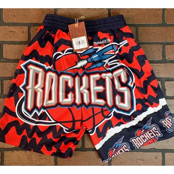 HOUSTON ROCKETS Mitchell & Ness Basketball Shorts ~New~ S-2XL - Picture 4 of 6